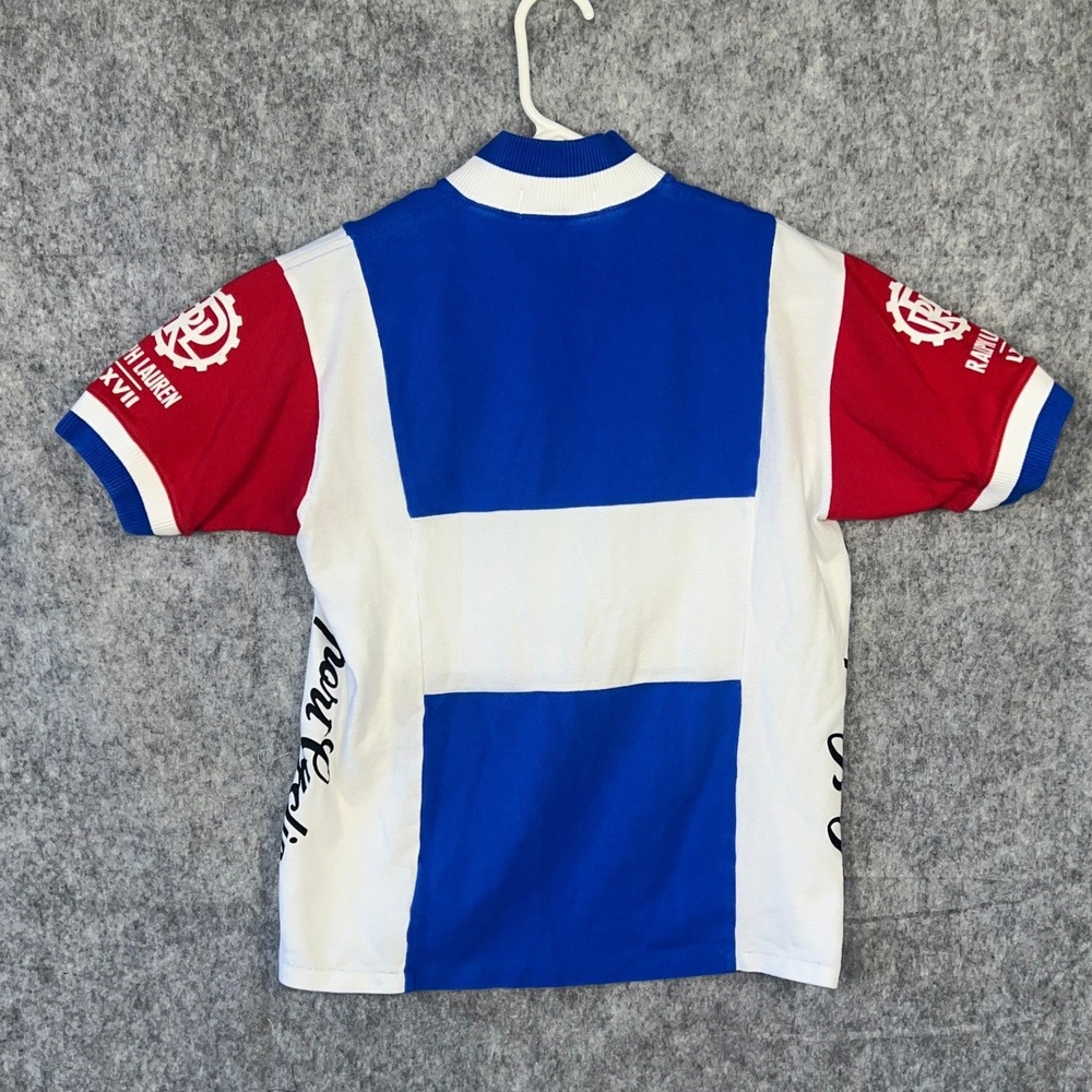 Polo Sport Ralph Lauren Men's Cycling Team Jersey Red White Blue Small LXVII - Picture 2 of 10